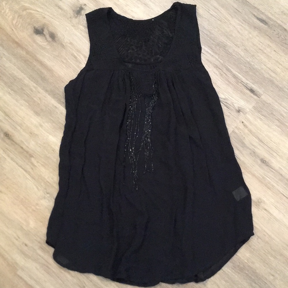 Sheer Black Top - Picture 1 of 8